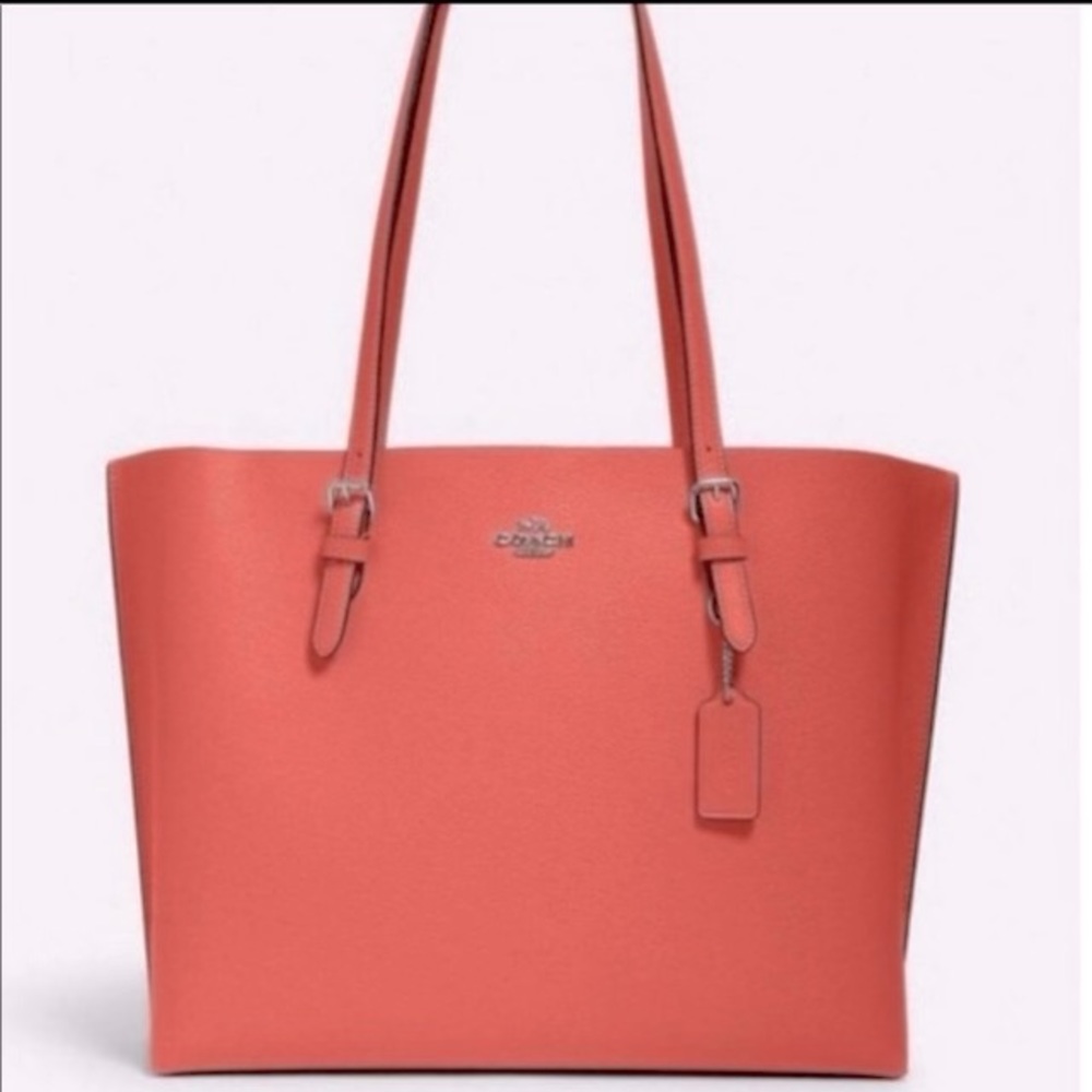 Coach Large Mollie Tote 1671 Tangerine MSRP $378